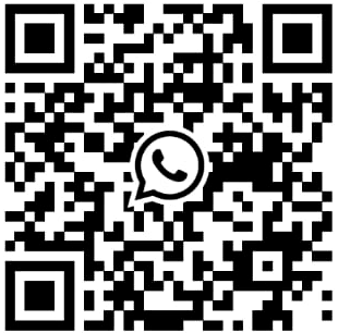 QR code para receber a programação do CCJF por WhatsApp